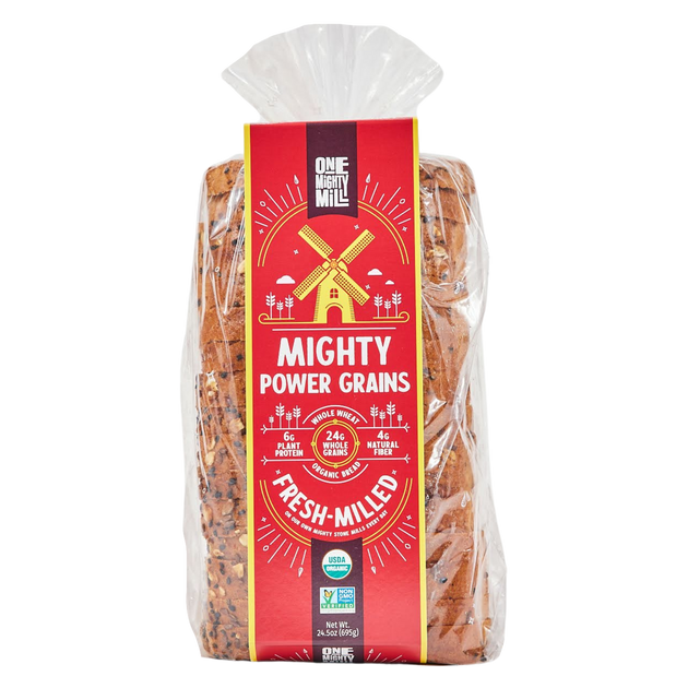 One Mighty Mill Fresh Milled Whole Wheat Plain Mighty Bagels (4 ct), Delivery Near You